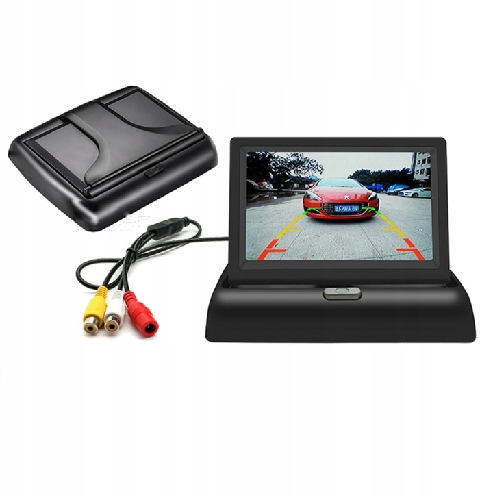 MONITOR 4.3'' SKŁADANY TFT LCD DO KAMERY COFANIA