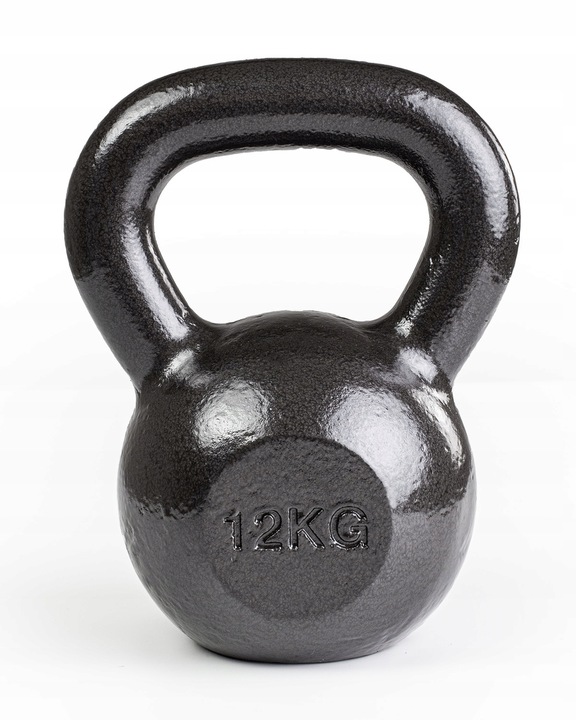 KETTLEBELL ODWAŻNIK DO ĆWICZEŃ KETTLE HANTLA HANTEL ŻELIWNY FITNESS 12KG