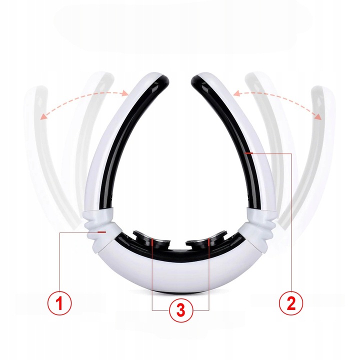 MASAŻER ELEKTROSTYMULATOR SZYI KARKU TENS EMS 2W1 ELEKTRODY TERAPIA PRĄDEM