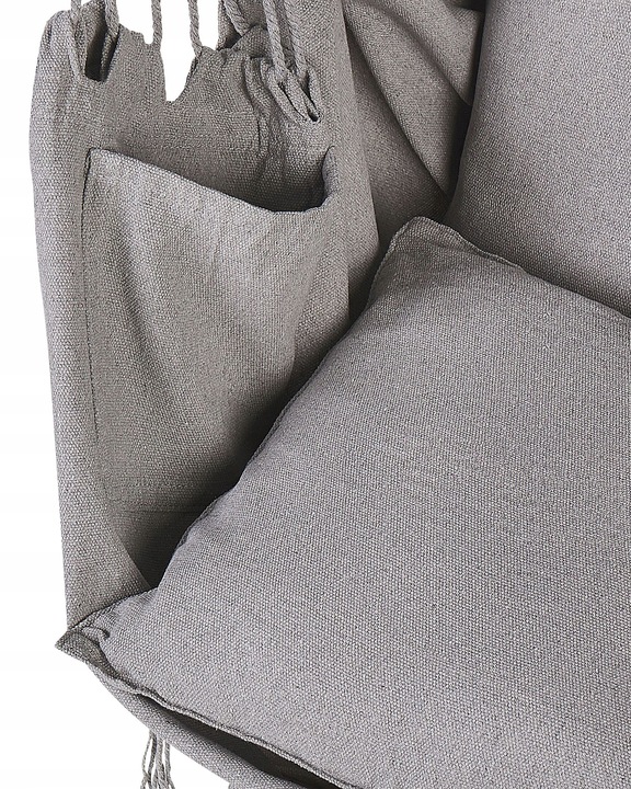 Fotel wiszący hamak boho huśtawka jasnoszary