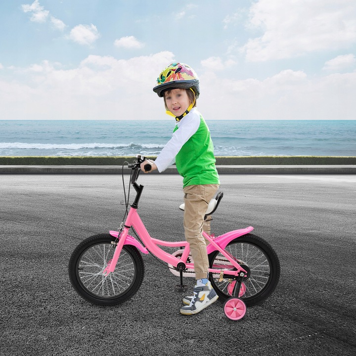 Rower dziecięcy 16” różowy