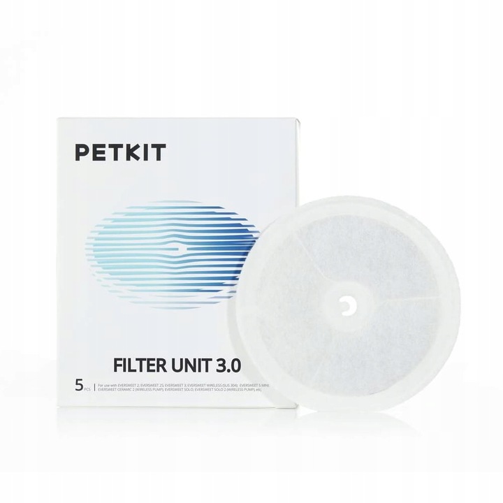 Oryginalny filtr do poidła PetKit Fountain Filter Unit 3.0 (5 sztuk)
