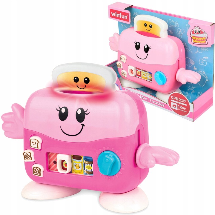 Toster dla dzieci mówi 50 słów świeci gra uczy zdrowych nawyków melodie