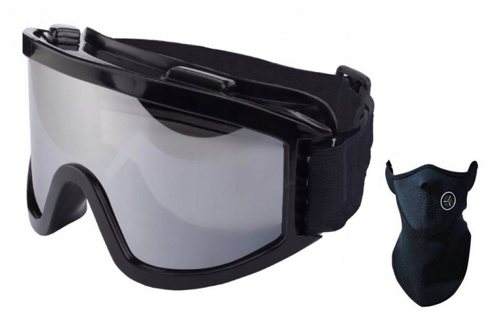 GOGLE NARCIARSKIE SNOWBOARD NARTY OKULARY + MASKA
