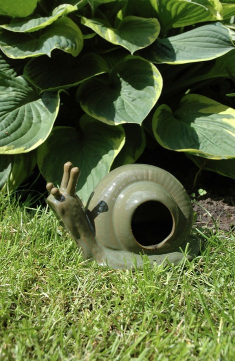 EKOLOGOCZNA PUŁAPKA NA ŚLIMAKI CERAMICZNA PUŁAPKA ŚLIMAK OZDOBA W OGRODZIE