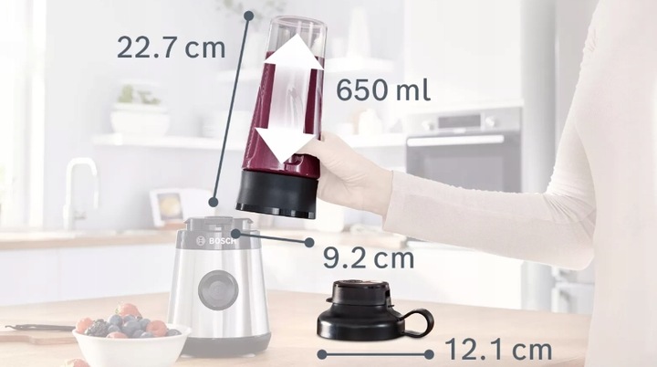 BLENDER KIELICHOWY BOSCH MMB6141B+BUTELKA MMZBTK1B