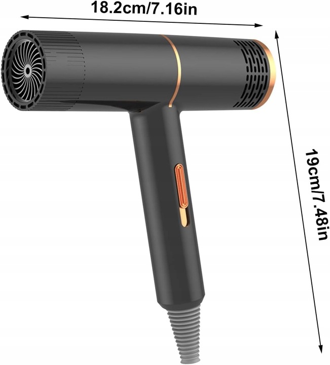 Suszarka do Włosów z Jonizacją i koncentratorem 800W trzy tryby nawiewu