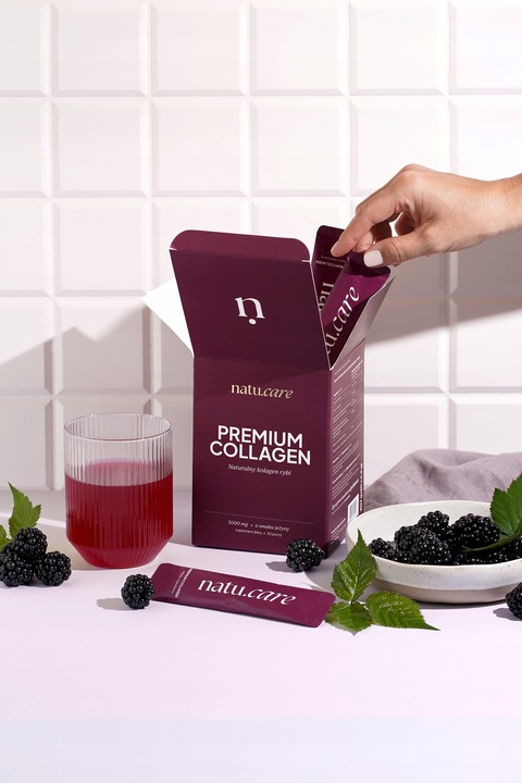 Kolagen Rybi Do Picia Na Zmarszczki w Proszku 5000 mg Natu Care Jeżyna