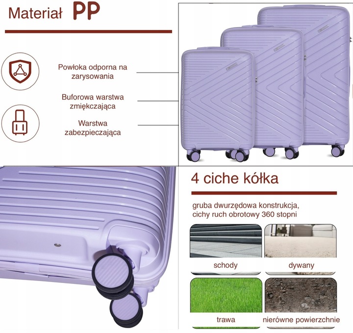 WALIZKA M MAŁA "20" PODRĘCZNA KABINOWA PP NA KÓŁKACH TWARDA BLOOM 6 KOLORÓW