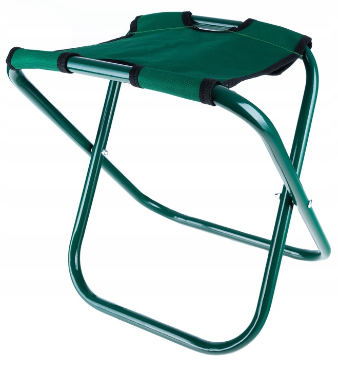 Stołek Składany Taboret Ogrodowy Wędkarski Z Torbą Na Narzędzia