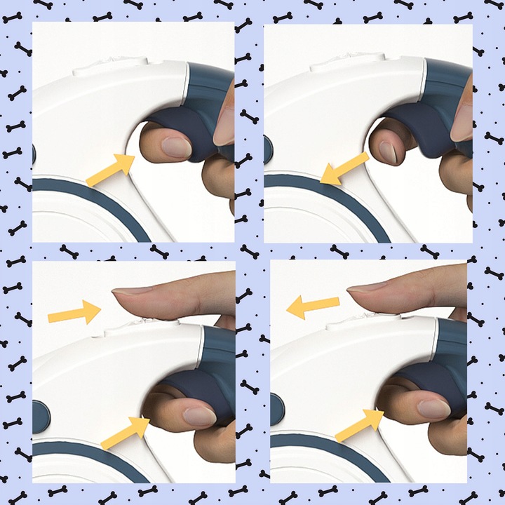 SMYCZ DLA PSA DŁUGA AUTOMATYCZNA BLOKADA ODBLASK POJEMNIK NA WOREK LATARKA