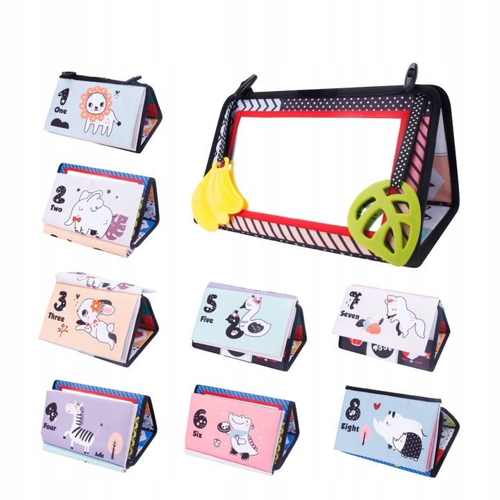 ZABAWKA SENSORYCZNA SKŁADANA Z LUSTERKIEM DLA DZIECI Wersja cyfrowa