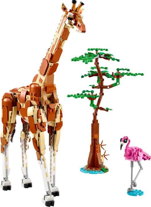 LEGO Creator 3w1 Ruchome Figurki Dzikie zwierzęta z safari 31150 Żyrafa Lew