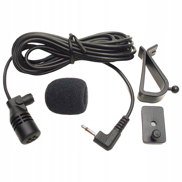 MIKROFON DO RADIA/GPS/DVD SAMOCHODOWY Z KLIPSEM/TAŚMA WTYK 2,5mm KABEL 3 m