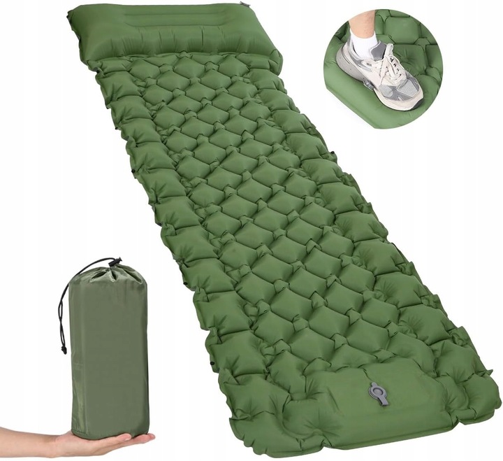 MATA SAMOPOMPUJĄCA SIĘ KARIMATA MATERAC TURYSTYCZNA 200X70 CM JEDNOOSOBOWA