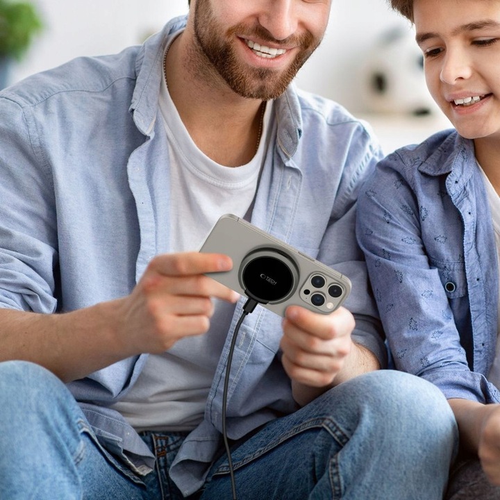 ŁADOWARKA INDUKCYJNA DO MAGSAFE USB-C 15W Z PODSTAWKĄ NA IPHONE 12 13 14 15