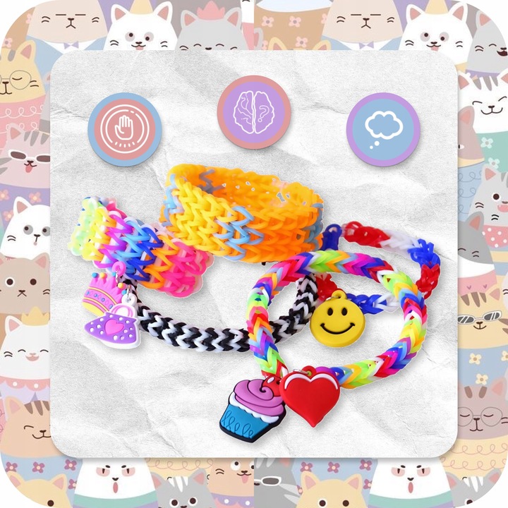 GUMKI DO ROBIENIA BRANSOLETEK DUŻY ZESTAW 6600+ ELEMENTÓW XXL PREZENT