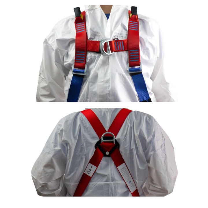 Szelki bezpieczeństwa BHP z AMORTYZATOREM Y - zestaw BASIC + 03 OXYLINE