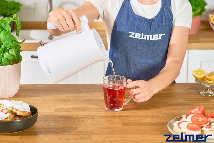 CZAJNIK ELEKTRYCZNY ZELMER BEZPRZEWODOWY STAL NIERDZEWNA CICHY 1L 2200W