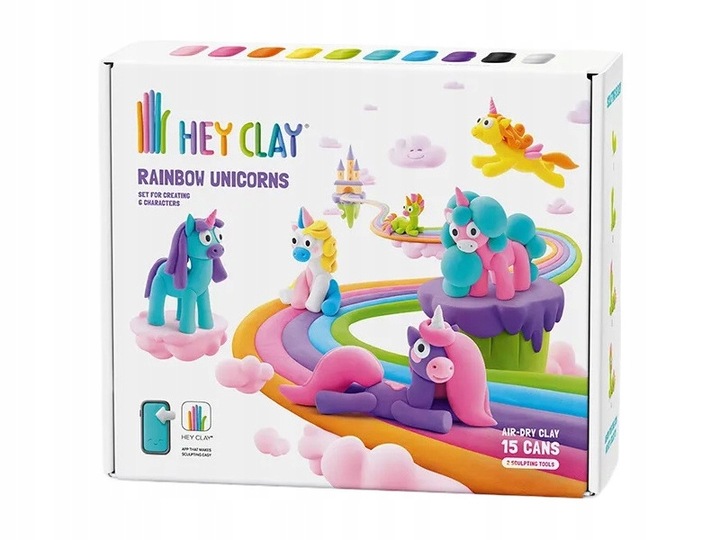 Masa plastyczna HEY CLAY Jednorożce HCL15028CEE