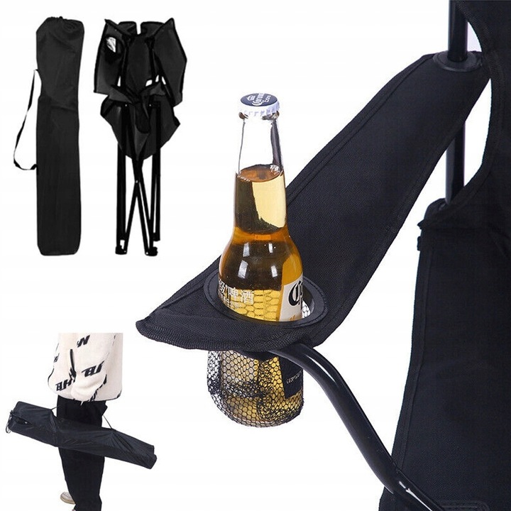 KRZESŁO KEMPINGOWE LEKKIE SKŁADANE KRZESŁO WĘDKARSKIE DLA PLAŻOWE WĘDRÓWKI