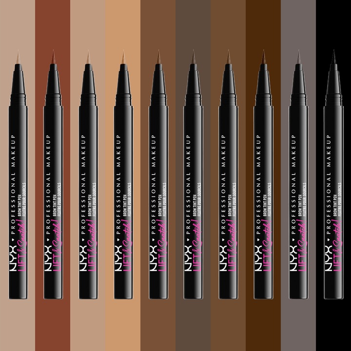 NYX PROFESSIONAL LIFT & Snatch Brow Tint Pen Pisak do brwi 1ml 06 Ash Brown