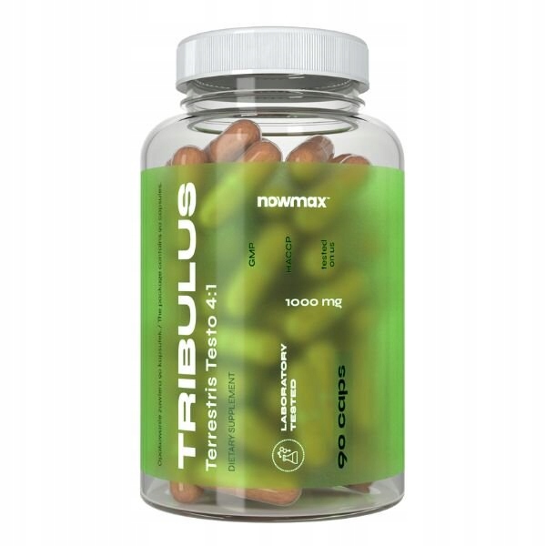 nowmax TRIBULUS TERRESTRIS BUZDYGANEK 4:1 90 kaps + PILL BOX
