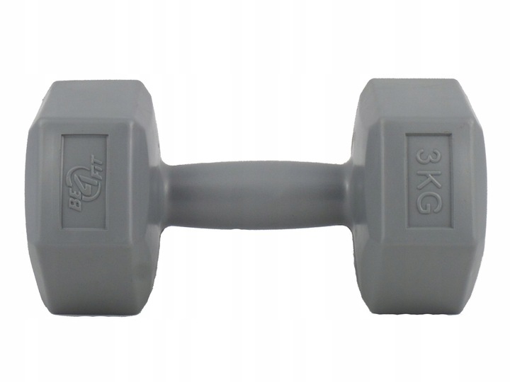 Zestaw Hantli Hantle Bitumiczne Ciężarki do Ćwiczeń Fitness Siłownia 2x 3kg