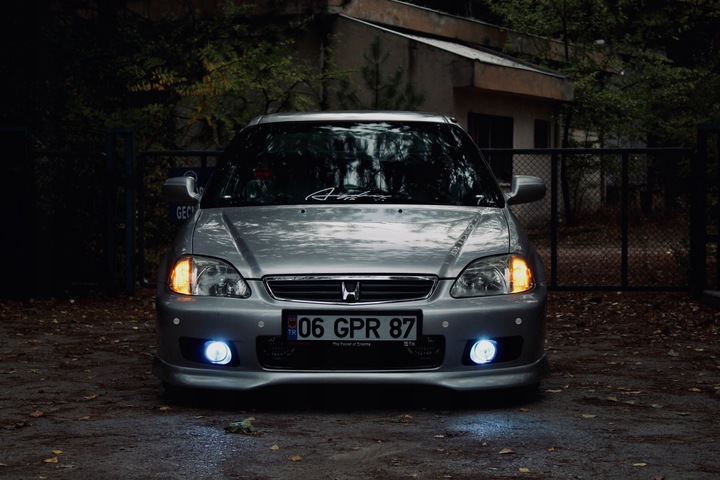 4X CZUJNIKI COFANIA PARKOWANIA BUZZER ZESTAW PRZÓD TYŁ SREBRNE UNIWERSALNE