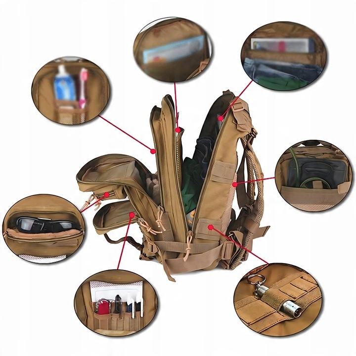 PLECAK TAKTYCZNY WOJSKOWY MILITARNY TURYSTYCZNY PRO DUŻY 30L GÓRSKI SOLIDNY