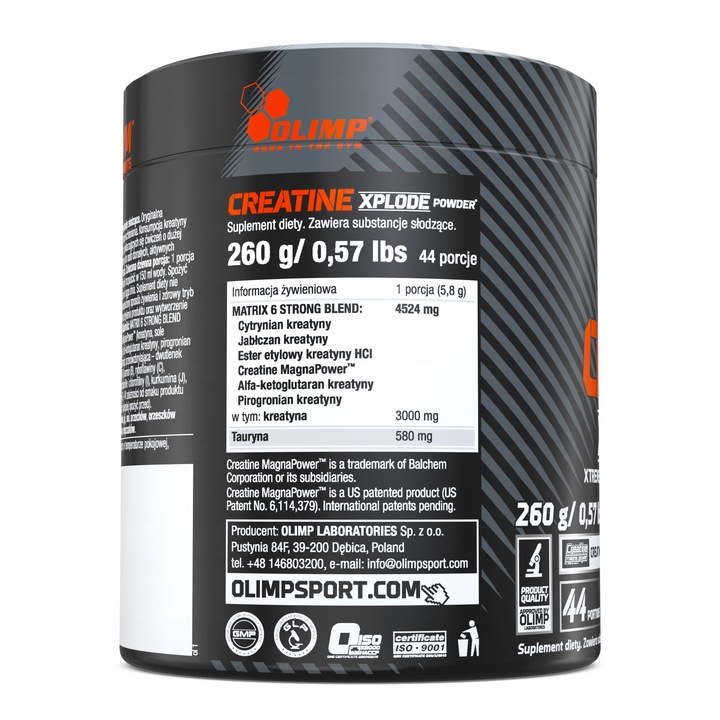 OLIMP CREATINE XPLODE 260g STACK MONO KREATYNA