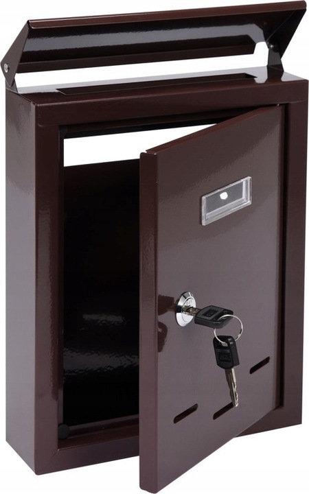 SKRZYNKA NA LISTY 285x200x60MM BRĄZOWA 78542 Vorel