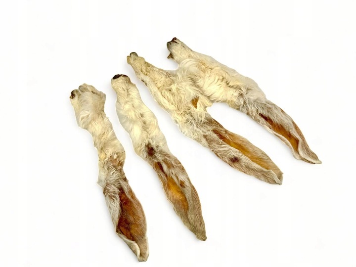 PRZYSMAKI GRYZAK DLA PSA NATURALNE UCHO KRÓLICZE Z FUTREM WŁOSEM 500G