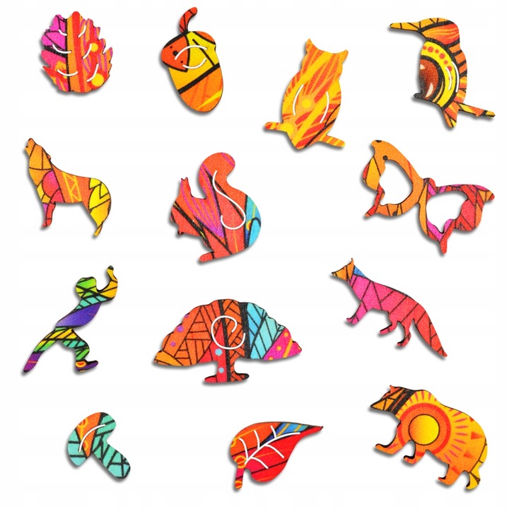 Puzzle Drewniane Premium 3D Układanka dla dorosłych Wiewiórka XL Zwierzęta