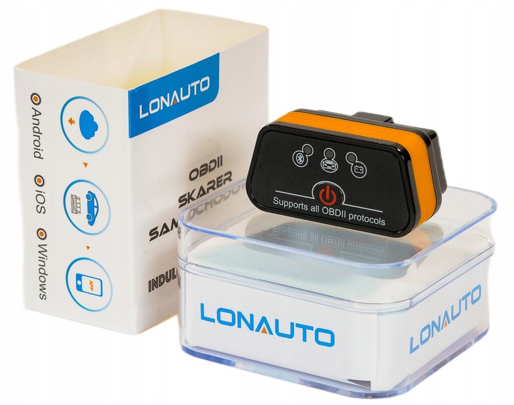 INTERFEJS DIAGNOSTYCZNY TESTER ELM327 OBD2 BLUETOOTH 4.0 ANDROID iOS POLSKI