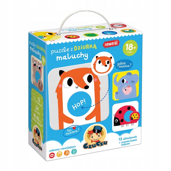 Puzzle CzuCzu puzzle z dziurką 24 elementów Puzzle z dziurką Maluchy