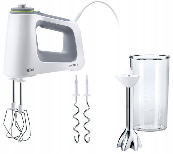 Mikser ręczny Braun MultiMix5 HM5107 9 Biegów 750W do Mieszania Ubijania