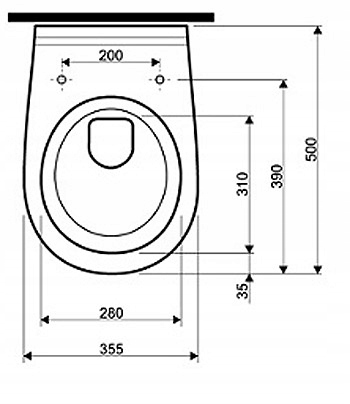KOŁO DESKA do TOP PICO 60127 Wolnoopadająca Duroplast rozstaw śrub 20 cm