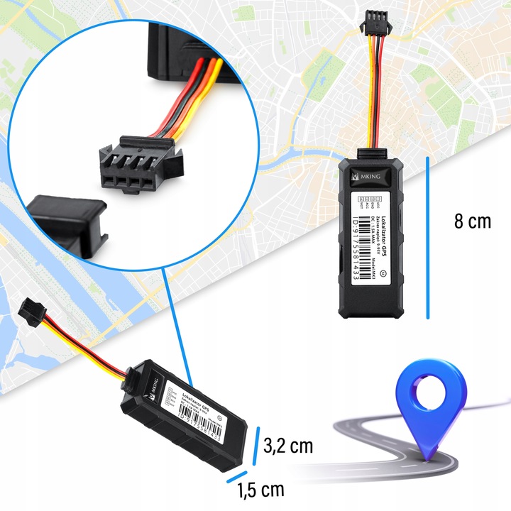 Lokalizator GPS 2G+4G BEZ ABONAMENTU ŚLEDZENIE POJAZDU ŁODZI ODCIĘCIE MK3