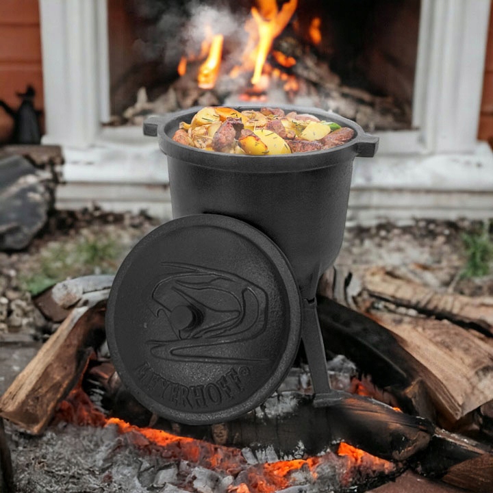 Kociołek 10L emaliowany stojący Meyerhoff PIECZONKI PRAŻONKI DUSZONKI