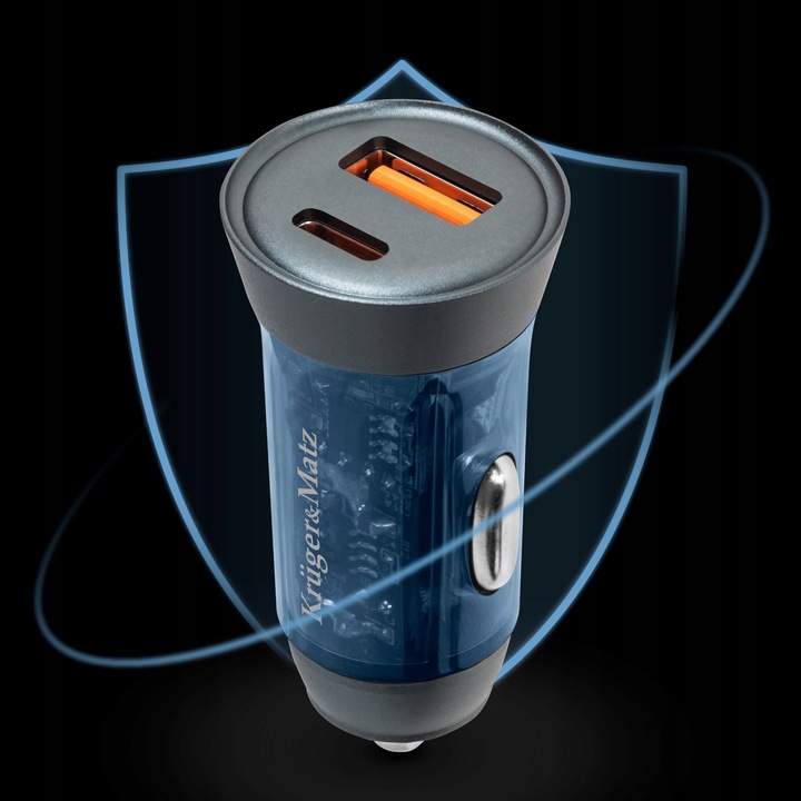 Szybka ładowarka samochodowa 30W USB C do zapalniczki 12-24V QC PD mocna