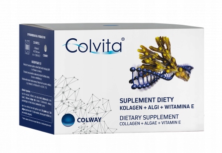 Colvita Colway 60Kaps Kolagen Wit E Na Stawy Skórę Włosy Paznokcie +GRATIS