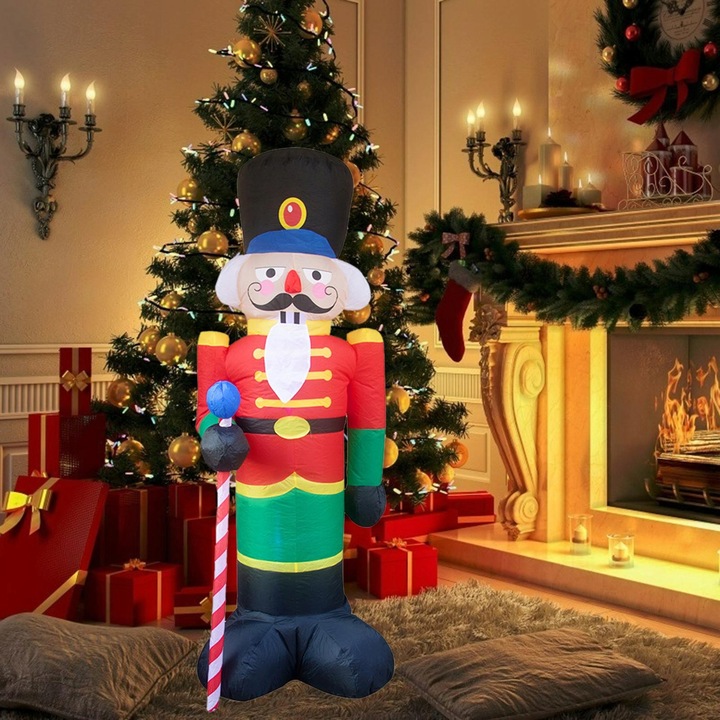 Świąteczne pontony 2.4M z 3 lampkami LED świecące śliczna zabawa do wnętrz