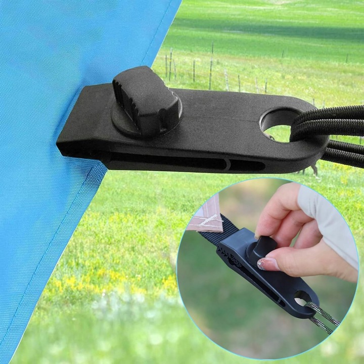 Klips Uchwyt Zaciskowy do Plandek Do Mocowania Żagla Markizy Namiotu 20 szt