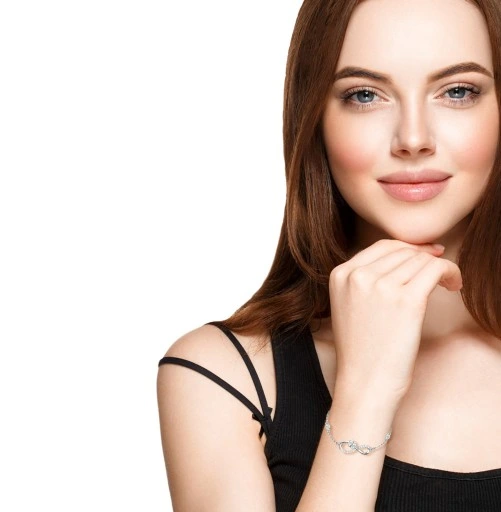 Komplet Biżuterii Srebrnej 925 Nieskończoność Koniczynka 3 element + GRAWER