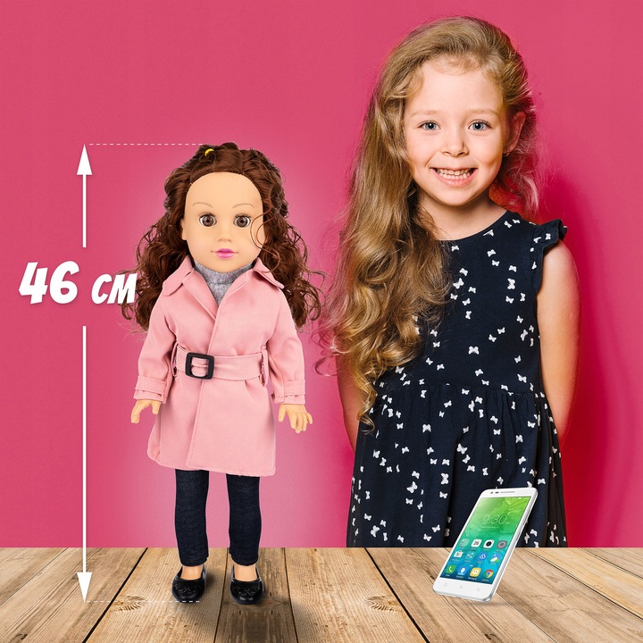 LALKA BOBAS INTERAKTYWNA ŚPIEWA I MÓWI PO POLSKU ANGIELSKU KINDERPLAY 47cm