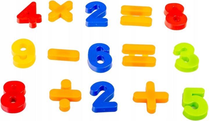 LITERKI I CYFERKI SYMBOLE MAGNETYCZNE NA MAGNES DO TABLICY