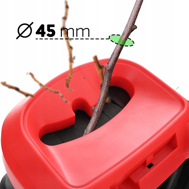 ROZDRABNIACZ DO GAŁĘZI RĘBAK ELEKTRYCZNY MOCNY SAMOZASYSAJĄCY 3600W + TORBA