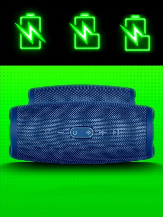 Przenośny Bezprzewodowy Głośnik Bluetooth 5.1 Wejście MicrSD MP3 TWS RADIO