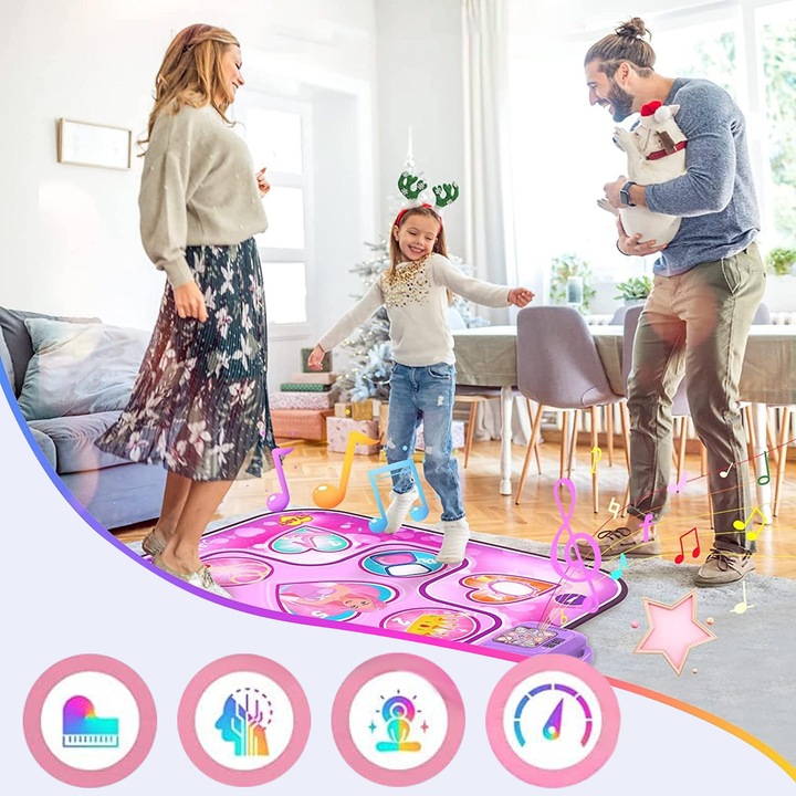 KSIĘŻNICZKA MATA INTERAKTYWY DO TAŃCA MUZYCZNEGO DLA DZIECI 6 TRYBÓW 90cm